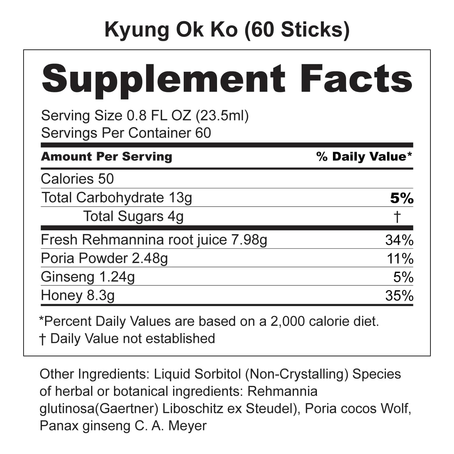 KWANGDONG Kyung Ok Ko Premium Korean Herbal Supplment with Natural Ingredients, Natural Energy Booster for Men & Women 60P