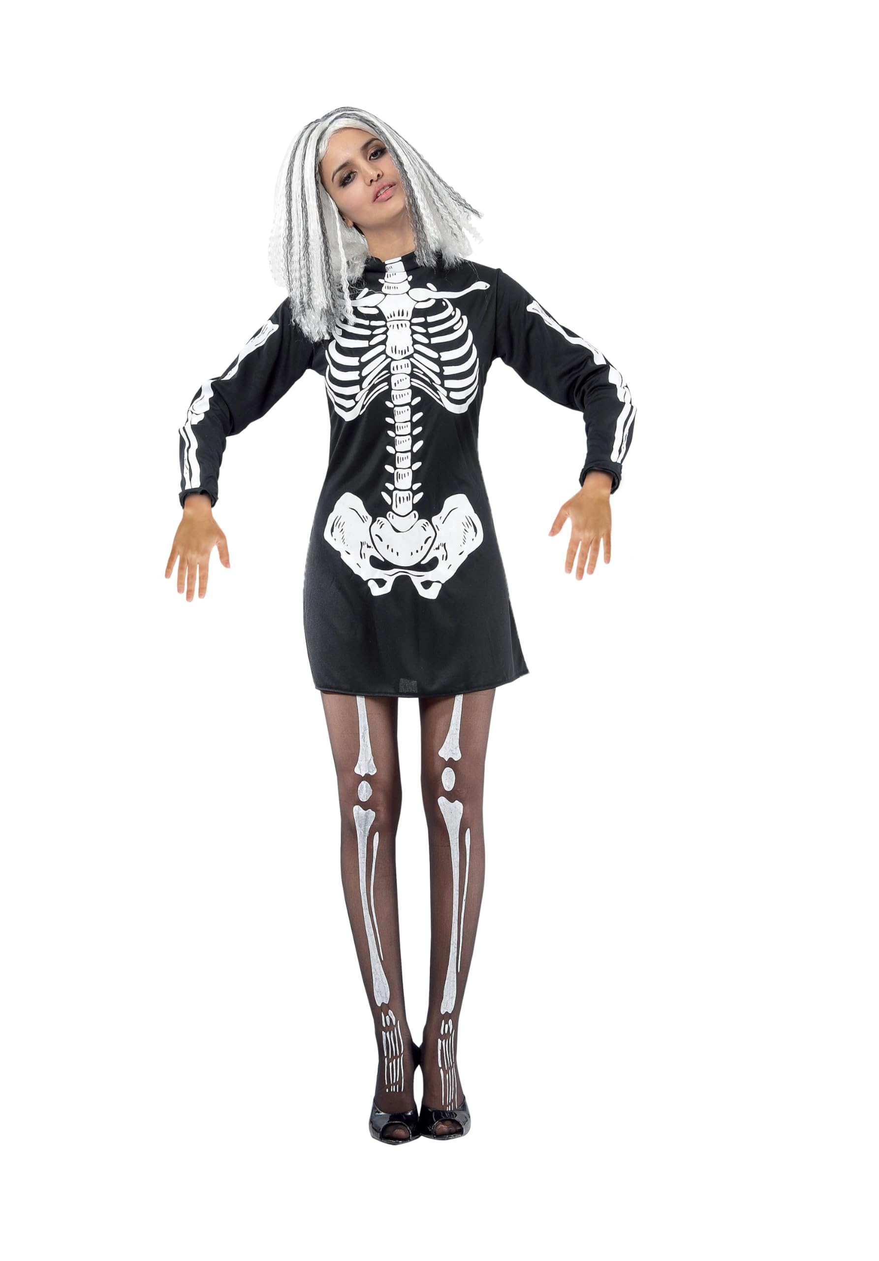 Ciao Skeleton Woman Costume, One Size Adult