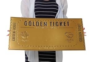 Deluxe Golden Ticket Surprise Scratch Off Cards | personalised Gifts or Party Favors | Gender Reveal Ideas | Wedding Card | G