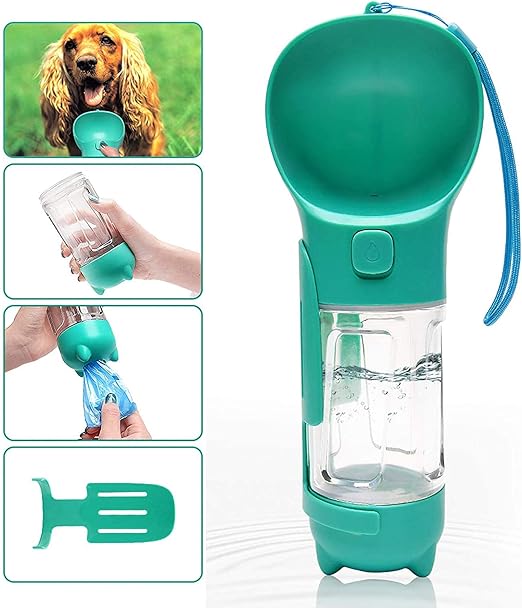 dog drinking bottled water dispenser
