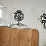 SPTwj 2 Pack Suction Cup Hooks Heavy Duty 5-6kg for Bathroom Kitchen view 4
