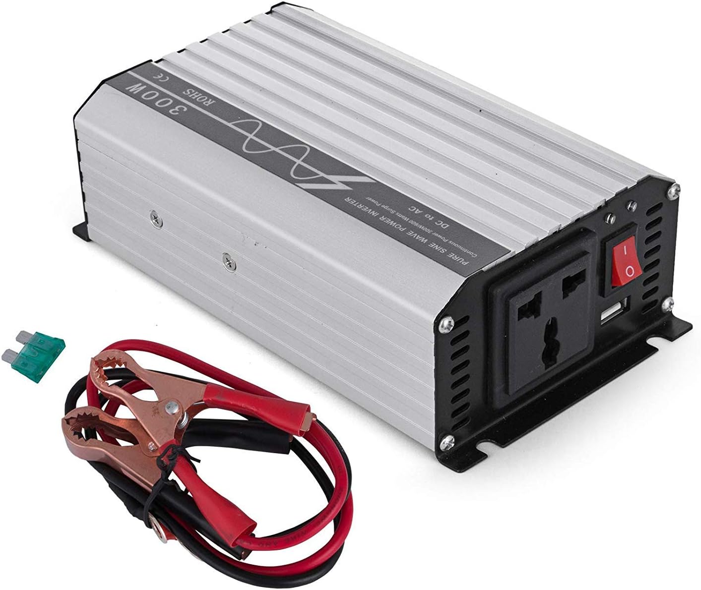 300/600 Watt Power Inverter DC 12V into AC 220V Pure Sine Wave Power