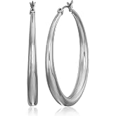 Anne Klein Classics Oval Hoop Earrings