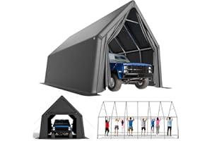 WACASA Portable Garage, 13 x 24 FT Heavy Duty RV Carport Canopy, Reinforced Steel A-Frame Truck Ports, Weatherproof All-Cover Outdoor Metal Garage Car Shelter, Superior Resistance to Tearing and Weathering