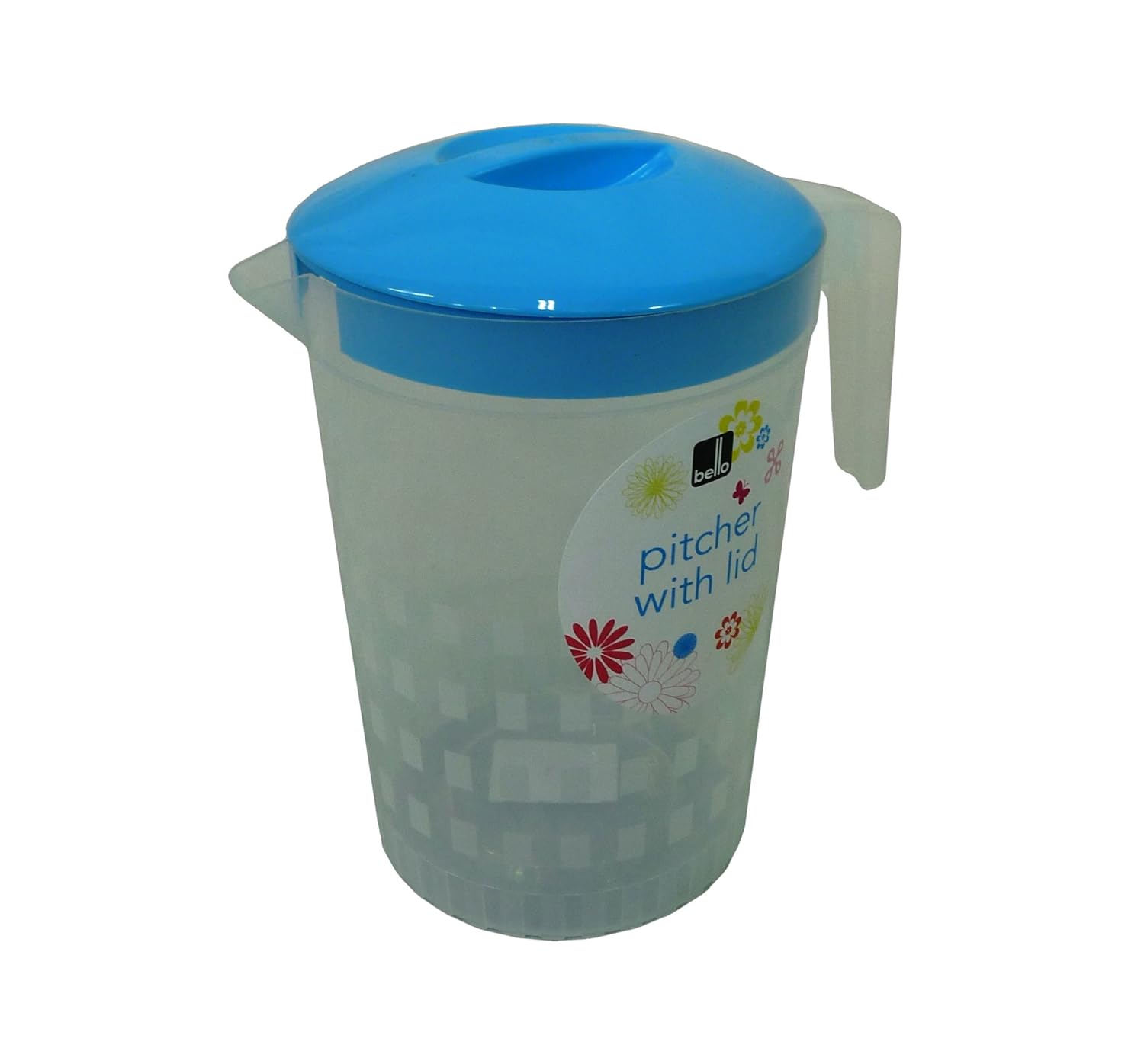 Plastic 2 Litre Multi Purpose Jug with Coloured Lid for Water Picnic