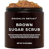 Brooklyn Botany Brown Sugar Body Scrub - 10 oz | Moisturizing &amp; Exfoliating Face, Foot &amp; Hand Scrub, Natural Softening Formula for Smoother, Softer &amp; More Even Complexion