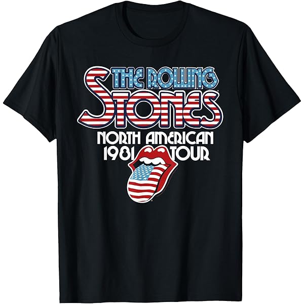 Amazon.com: Official The Rolling Stones Black and Blue T-Shirt