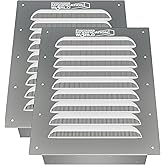 Container Modification World&reg; - BIG AIR&reg; 45 Shipping Container Vent - Louvered Gable Vent for Condensation Control &amp; Airflow | Fits Corrugated Steel Sea Can Walls (BIG AIR&reg; 45 NO SCREEN 2PK)