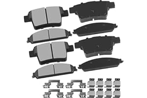 CCIyu D1070 D1071 Front & Rear Ceramic Brake Pads - For Ford Five Hundred, Freestyle, Taurus, Taurus X, Montego, Sable