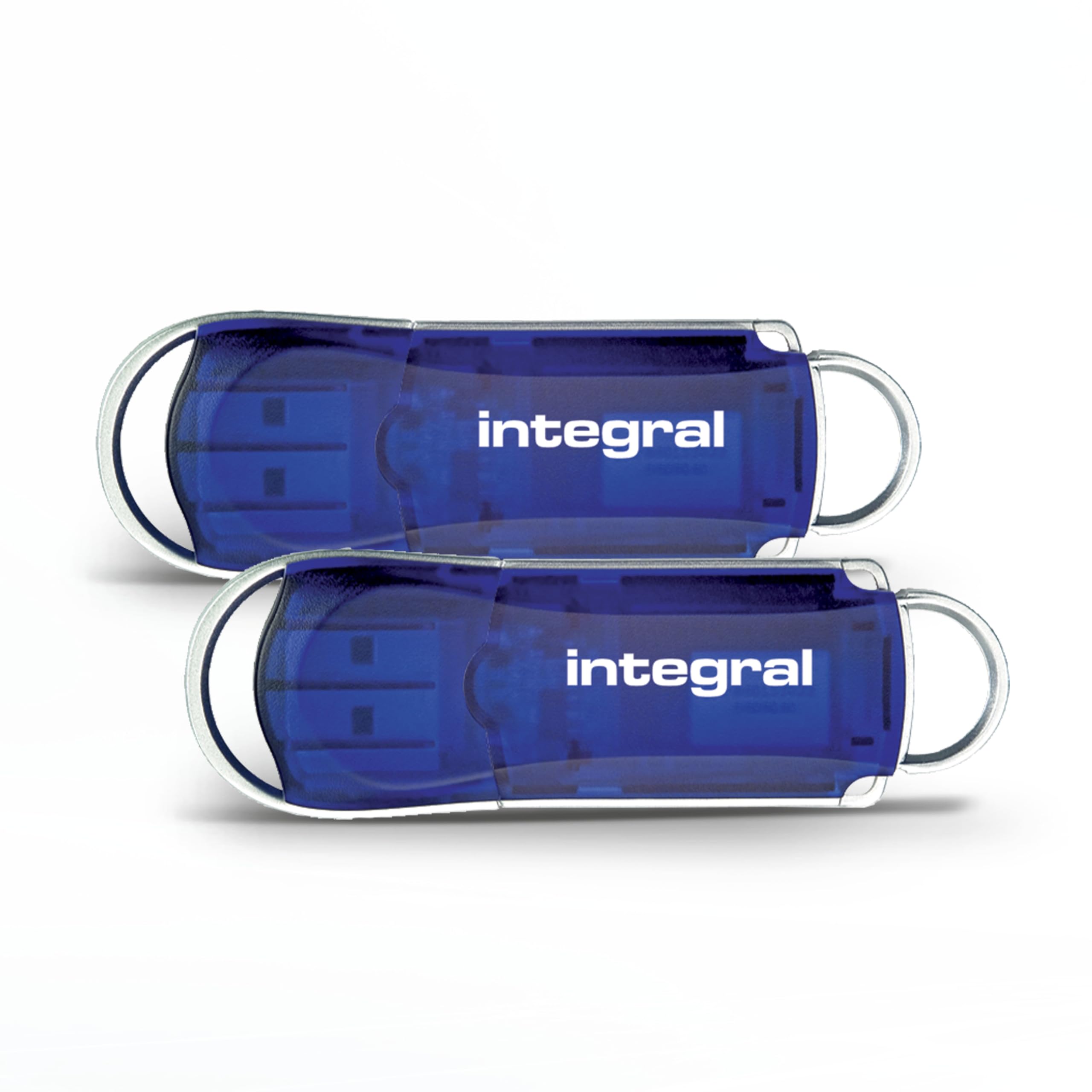 Integral 2-Pack 128GB USB Memory 2.0 Flash Drives Courier Blue