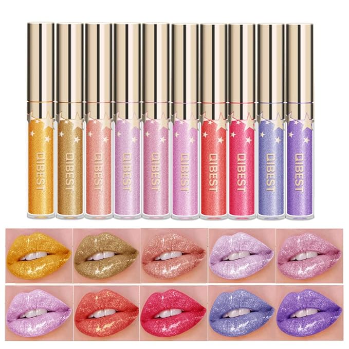 Amazon.com : 10Pack Lip Gloss Collection, Christmas gift box, Liquid