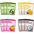 FARMSTAY] Real Essence Mask(12-Combo) - Mango, Coconut, Peach, Avocado | Korean Skin Care Mask Sheet