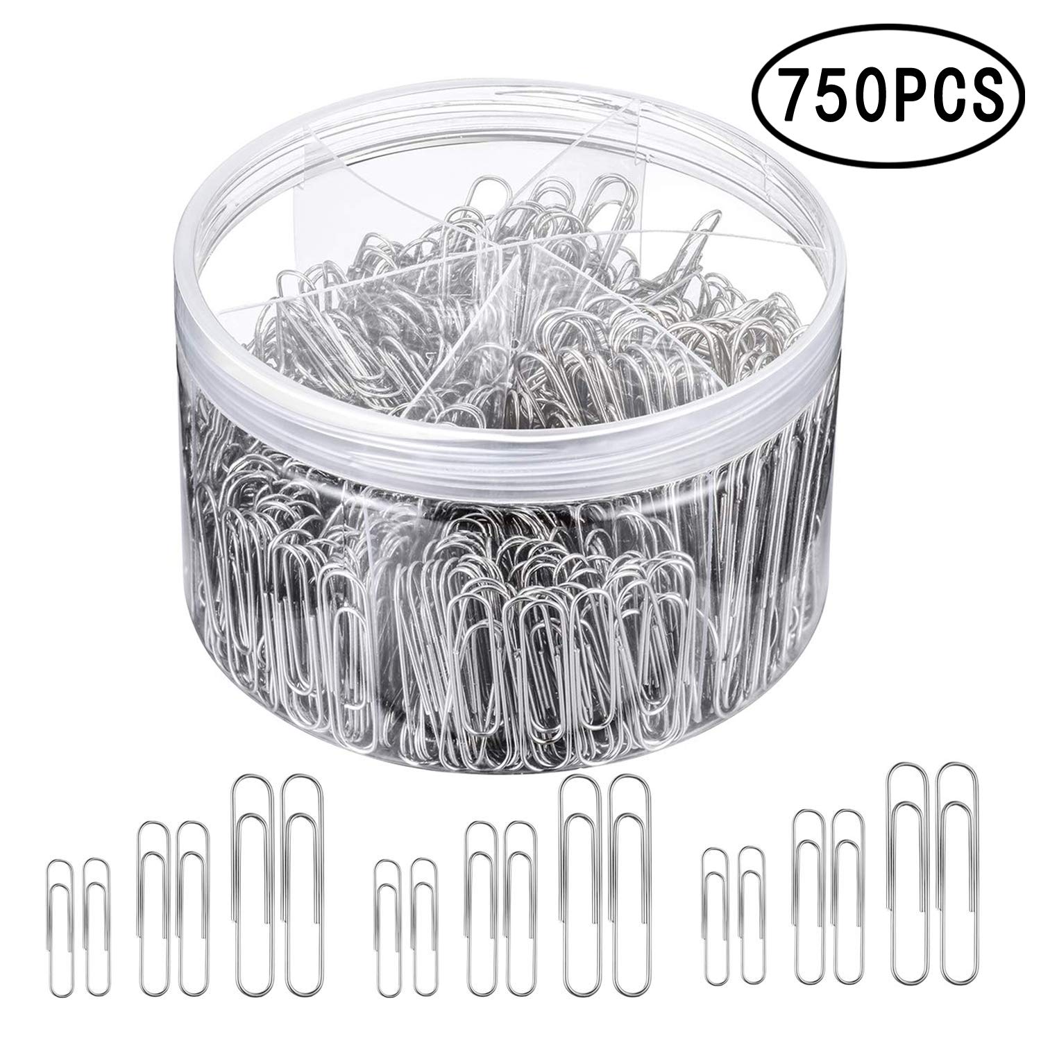 Paper Clips，YOUYOUTE Organizing Document Personal and Clips School Office for mm) 50 33mm, Sizes