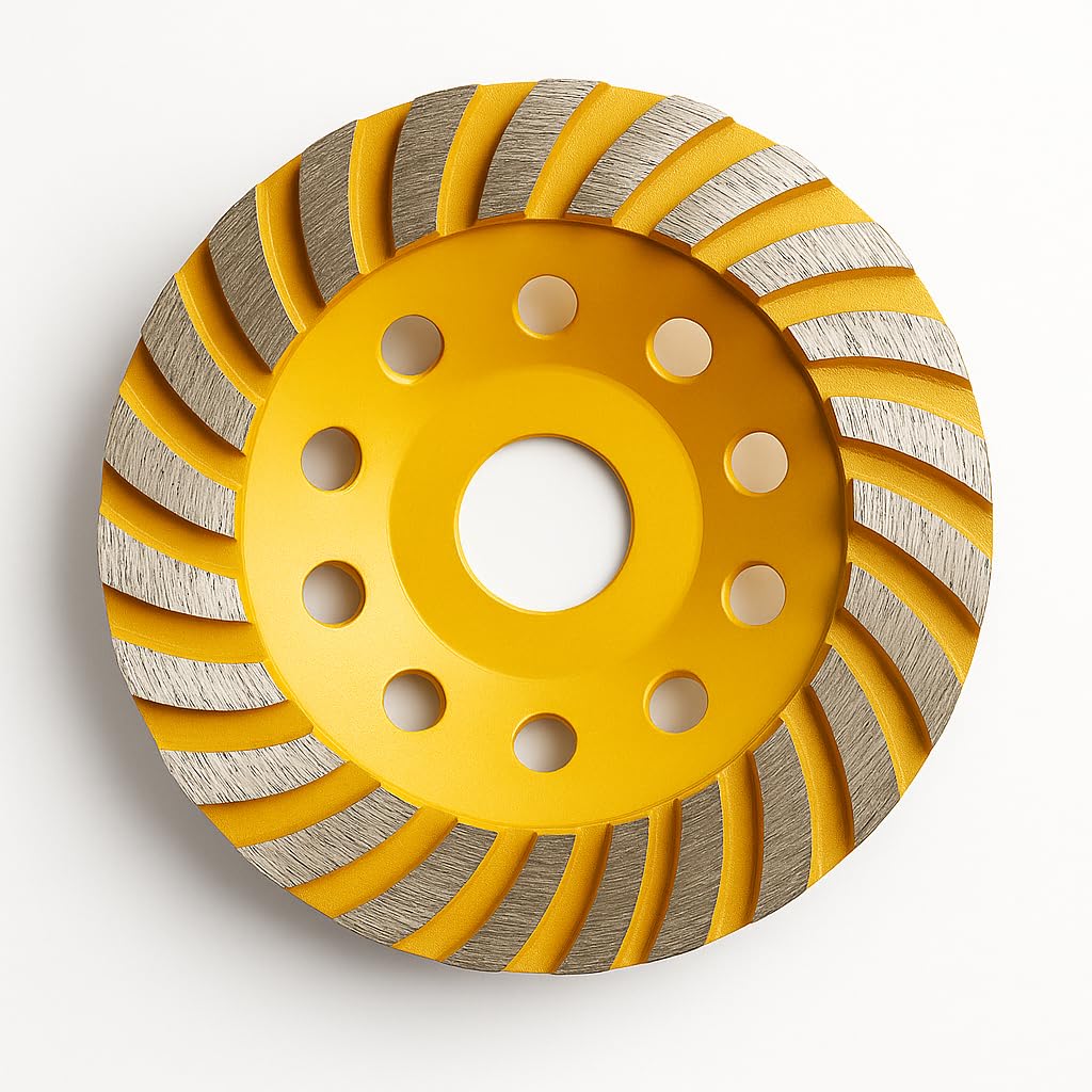 Concrete Grinding Diamond Disc 125mm/4.92", APLUS Diamond Grinder Disc, Diamond Cuttig Wheel for Concrete, Marble, Granite, Stone, Cement and Ceramics, Diamond Cup Wheel for Angle Grinder