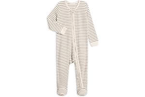 Colored Organics Baby Zip-Up Footed Sleeper with 2-Way Zipper - Newborn Organic Cotton Pajamas