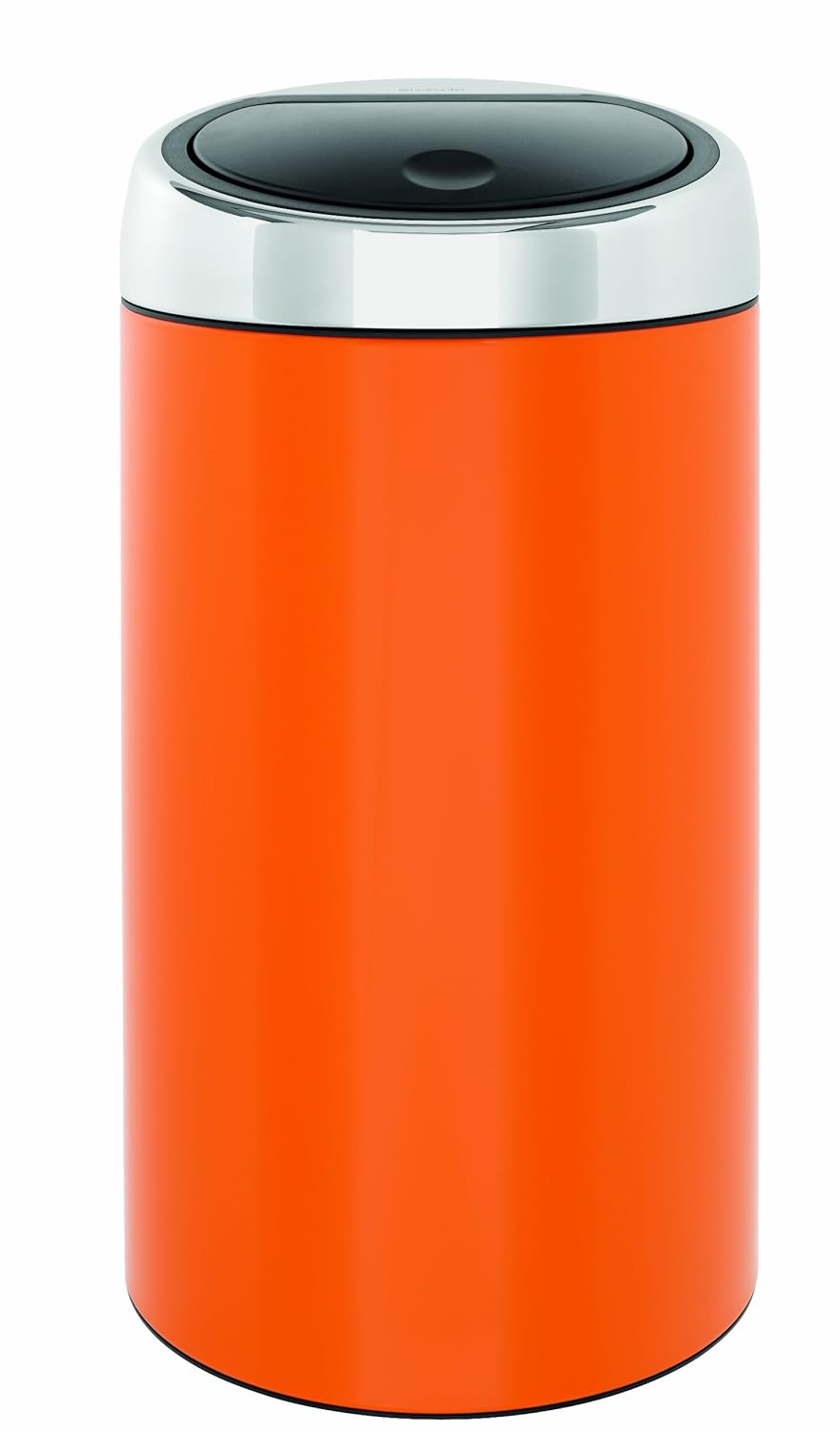 Brabantia Touch Bin De Luxe 45Liter, Chrome Orange Home