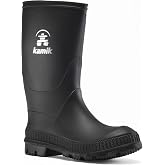 Kamik Stomp Kids Waterproof Rain Boots | 100% Waterproof Kids Boots, Phthalate-Free Synthetic Rubber, Removable Felt Footbed, Non-Marking Outsole, Vegan-Friendly