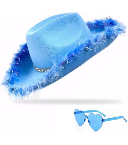 Zodaca Holographic Cowboy Hat - Purple Metallic Western EVA  display picture 2