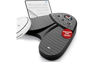 PageFlip Firefly Bluetooth Page Turner Pedal – Programmable, Illuminated Foot Pedal for iPad, Android & PC – Hands-Free Sheet Music Control – Works with forScore, OnSong, MobileSheets & 100+ Apps