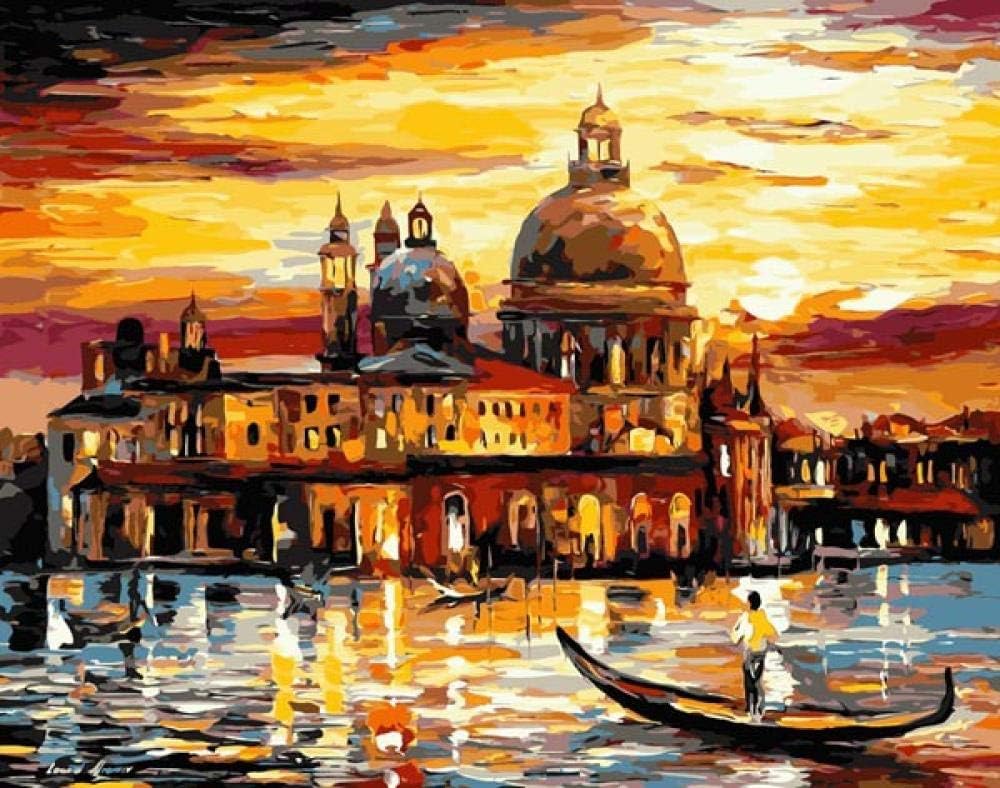 DIY Oil Painting Paint by Number Kit for AdultsAcrylic Pigment Hand