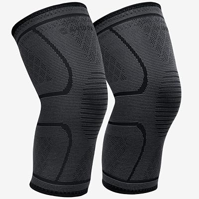 AVIDDA Knee Support Brace 2 Pack Compression Knee Sleeves Arthritis Pain