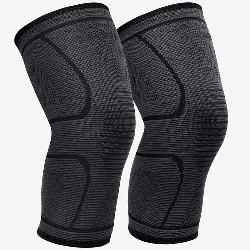 AVIDDA Knee Support Brace 2 Pack Compression Knee Sleeves Arthritis Pain