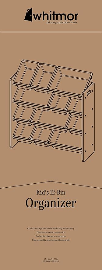 whitmor 12 bin organizer