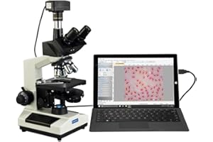 OMAX 40X-2000X Super Speed 10MP USB3 Phase Contrast Trinocular LED Microscope with Turret Phase Disk
