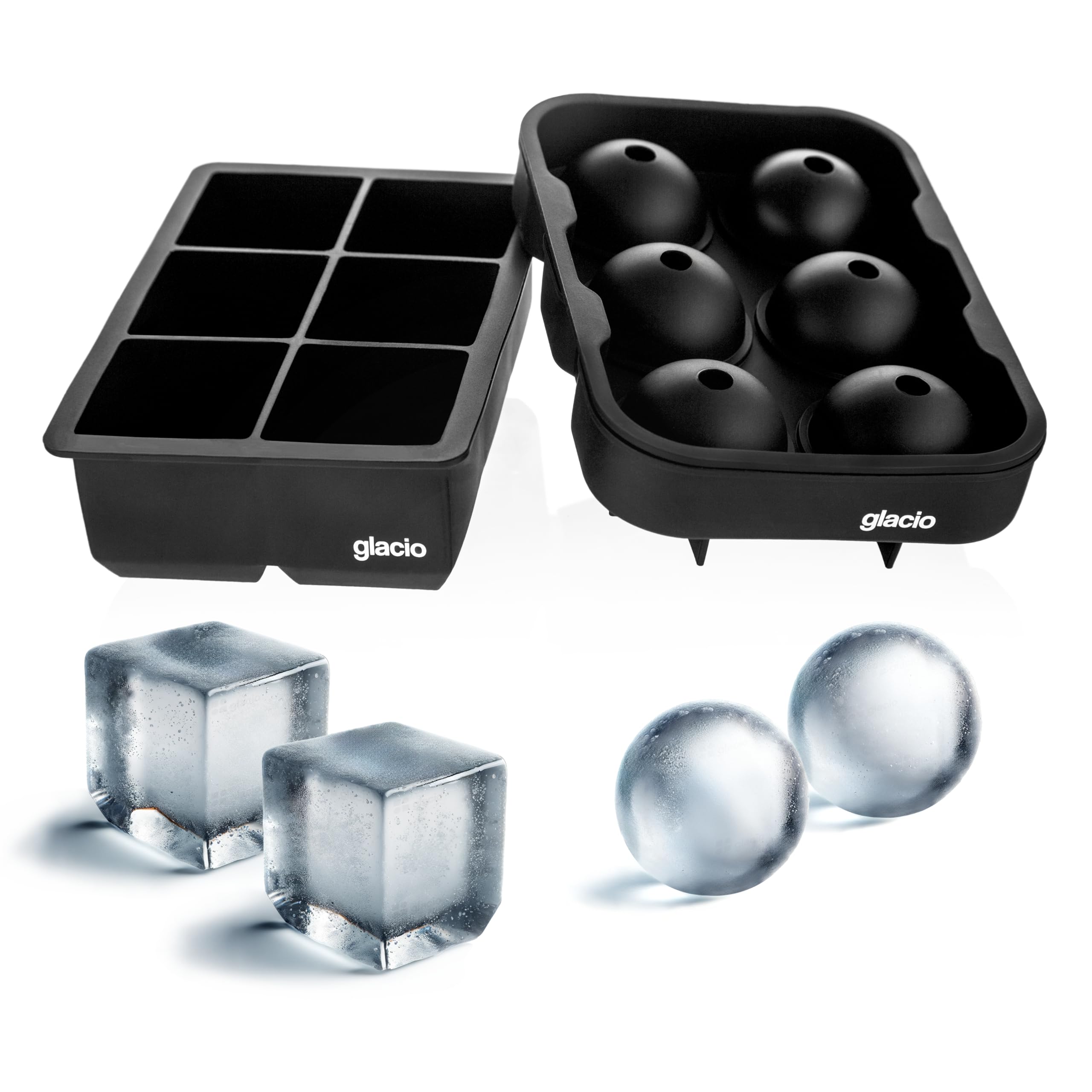 Mua glacio Ice Cube Mold Combo Large Silicone Ice Maker for Whiskey