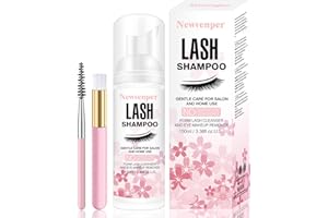 Lash Shampoo 100ML for Eyelash Foaming Cleansing Eyelash Shampoo Lash Extension Cleanser Eyelash Extension Remover Nourishing