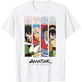 Avatar: The Last Airbender Four Elements Benders Box Panels T-Shirt