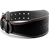 Fitgriff® Classic Weight Lifting Belt (100% Leather) for Men and Women - Gym Belt for Squats, Deadlift, Back Support