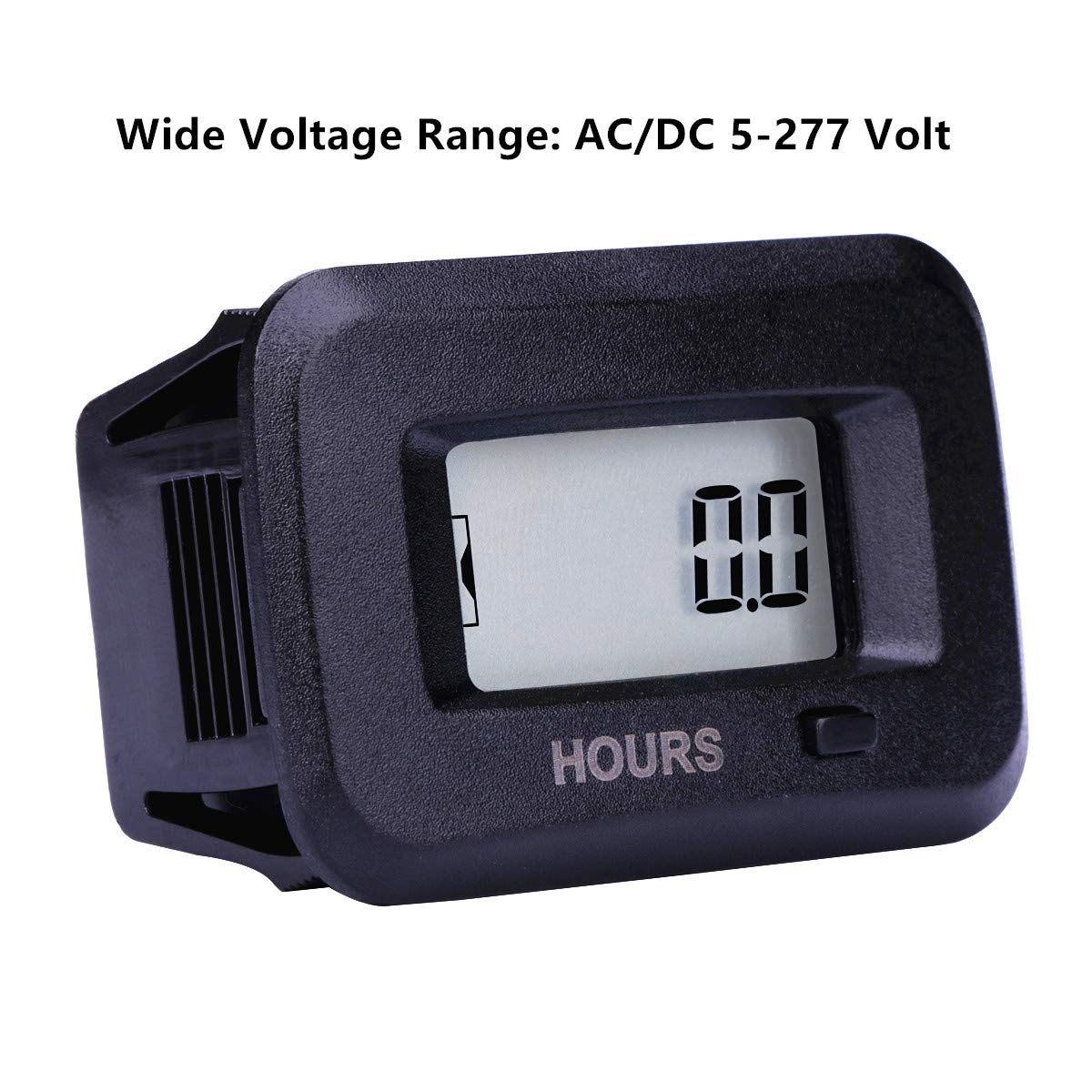 AIMILAR Digital Resettable 5277V AC/DC Hour Meter Reset to Your Hours