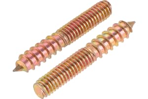 uxcell 5/16-18x2 Hanger Bolts Double Head Dowel Screw for Wood Furniture 20pcs
