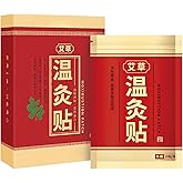 Mugwort Moxa Patches - Herbal Heat Therapy for Body Comfort, Knee/Neck/Waist Support, 40 Adhesive Stickers Pack