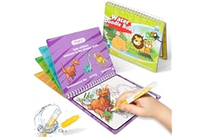 HahaGift Toys for 1 2 3 Year Old Boys Girls Gift, Magic Water Drawing Book Dinosaur Toys for Kids 3-5, Educational Learning Toys for Toddlers 1-3, Best Birthday Gifts for 3 2 1 Year Old Kids !