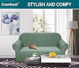 Granbest Premium Water-Repellent 2 Seater Sofa Cover Matcha Green view 2