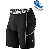 Nepest Cycling Underwear for Men Bike Shorts 4D Padded Biking Road Bicycle Biker MTB Liner Padding Shorts with Pockets