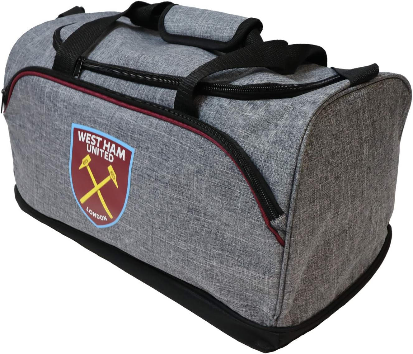 FOCO Officially Licensed West Ham United FC Grey Duffle Bag - Image 3