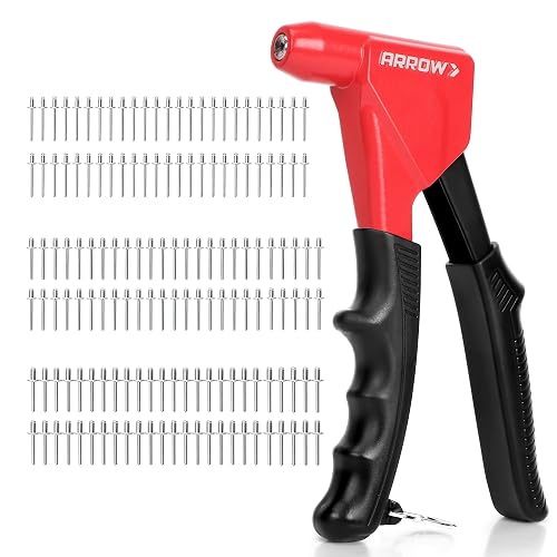 Arrow 3-in-1 Rivet Gun, One-Handed Headless Pop Rivet Gun Kit with ...