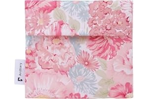 ArcDiary Period Bag for Teen Aged Girls, Portable Sanitary Pad Storage Bag for Teen Pads/Sanitary Napkins/Small Tampons, Feminine Menstrual Cup Pouch (Blooming)