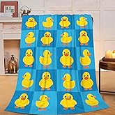 Duck Blanket Super Soft Warm Fluffy Fleece Flannel Animal Throw Blanket Cozy Fuzzy Plush Stuff Bedding Blankets Gifts for Women Kids Boys Girls Adults 50"X40"