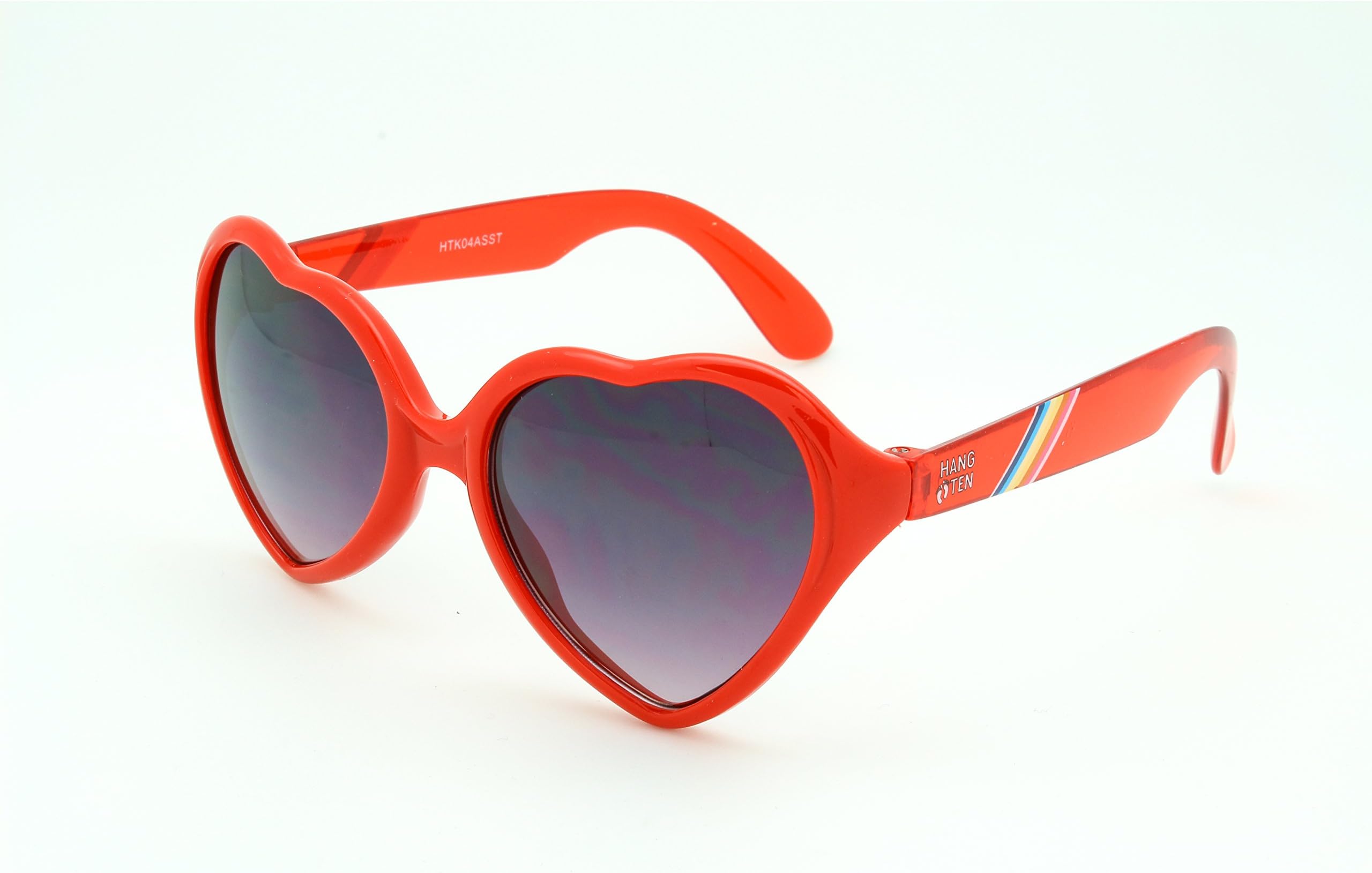 Hang Ten Kids Uv400 Sunglasses, Red Heart With Rainbow