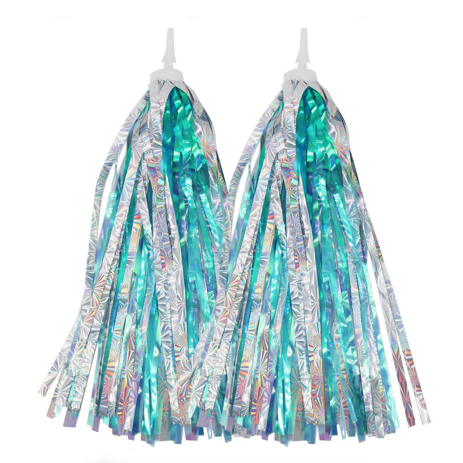 PLATT Kid's Bicycle Handlebar Streamers Colorful Ribbons Tassel for Girls Boys Bicycle Handlebar Scooter Handgrip (1Pair) (Blue B)