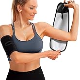 Donason Women's Arm Trimmers 2Pcs Adjustable Sweat Arm Shaper Bands Compression Workout Sleeves Sauna Wraps for Flabby Arms