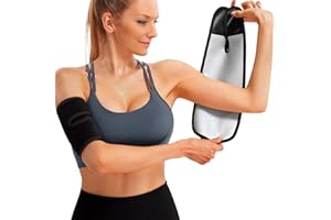 Donason Women's Arm Trimmers 2Pcs Adjustable Sweat Arm Shaper Bands Compression Workout Sleeves Sauna Wraps for Flabby Arms