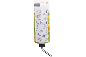 Lixit Original Super Seal Water Bottle for Rabbits, Cats, Ferrets, Hamsters, Guinea Pigs, Gerbils and Other Small Animals. (16 Ounce (Pack of 1), Frosted)