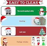 POPOYU 6Pcs Big Christmas Mochi Squishy Toys Santa Snowman Xmas Tree Candy Cane view 4