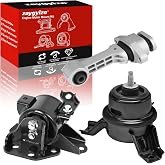 3Pcs Engine Motor Torque Strut Trans Mount Fit for 2010-2013 Kia Soul 1.6L | 2010 2011 for Kia Soul 2.0L for Manual Transmisson Mount Replace#A7190 A71008 A71020