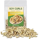 Premium Quality Soy Curls 1 lb (453g) - High Protein, Gluten-Free, Vegan Meat Alternative, Whole Soybean Strips, No Additives